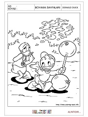 Donald Duck boyama sayfaları